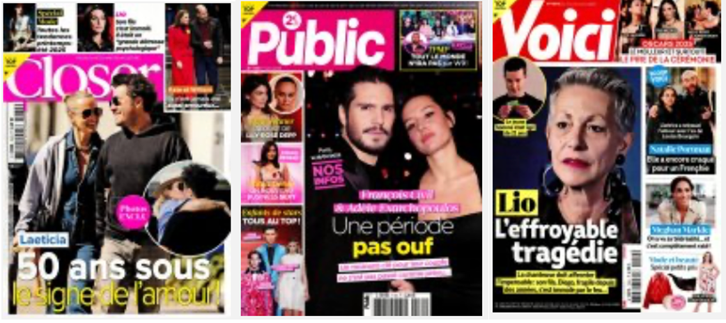 Unes des hebdos People