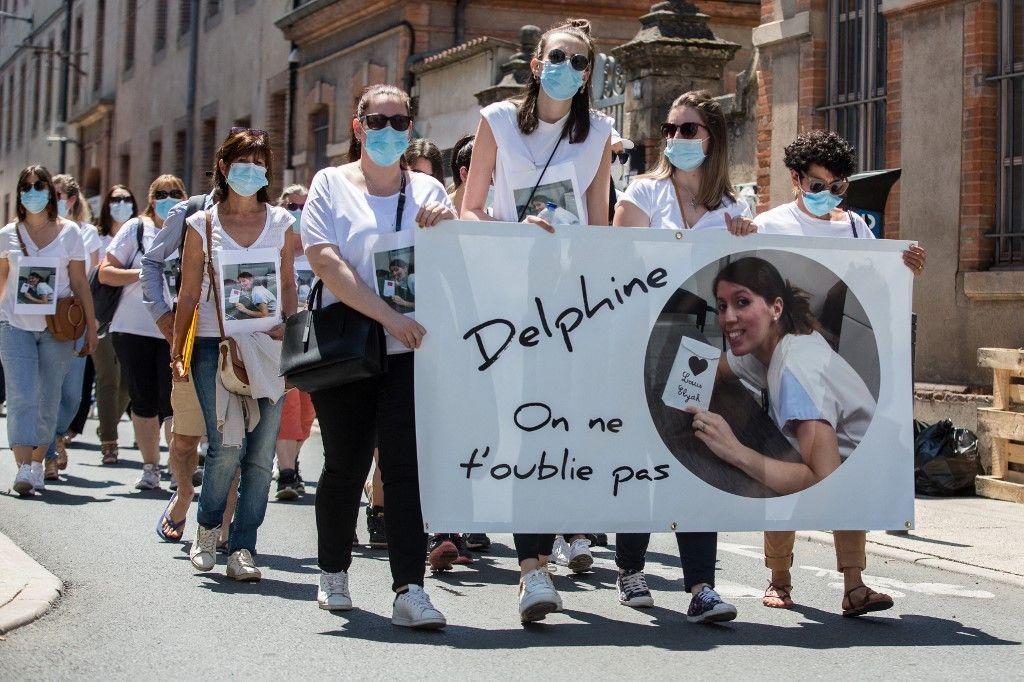 Delphine Jubillar marche blanche AFP