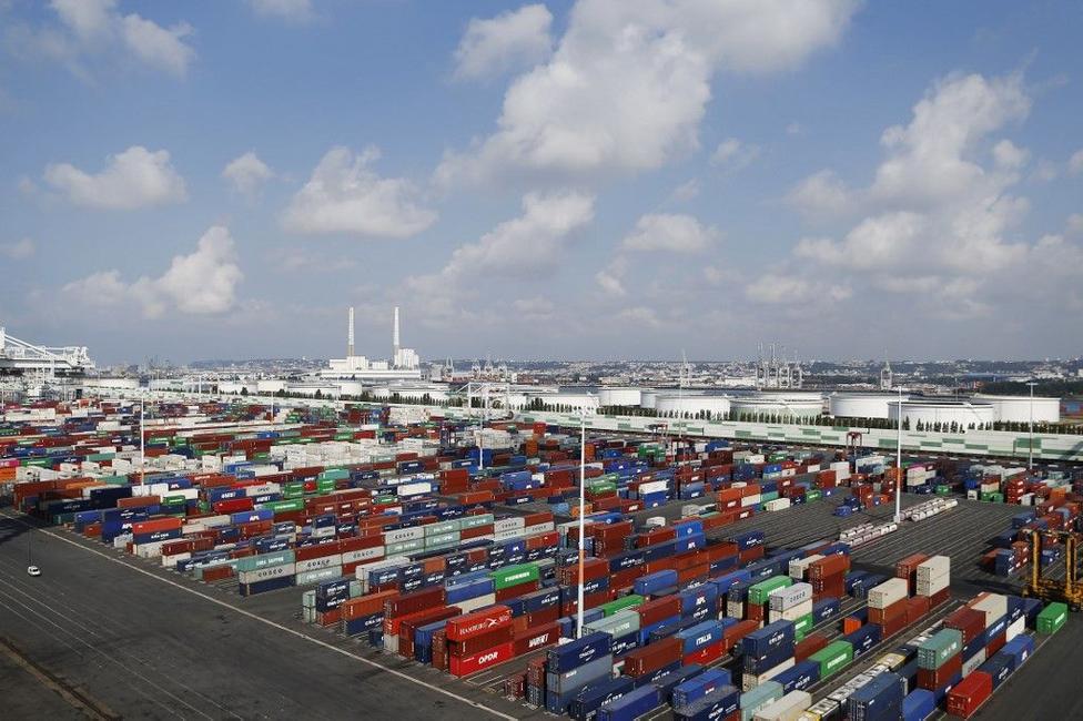 Conteneurs sur le port Havre
