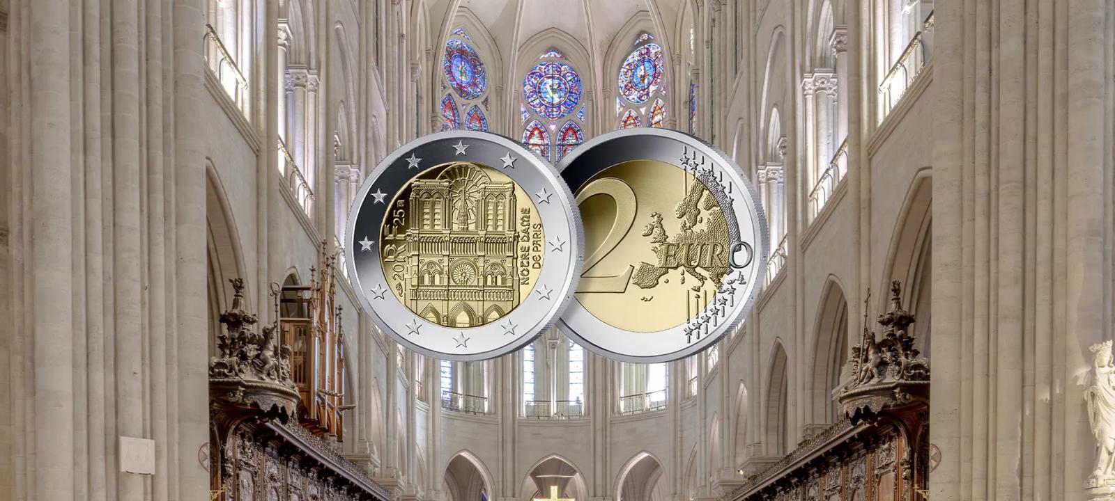 La Monnaie de Paris met en circulation une nouvelle pièce commémorative de 2 euros à l’effigie de la cathédrale Notre-Dame de Paris