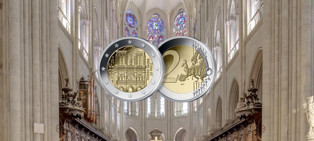 La Monnaie de Paris met en circulation une nouvelle pièce commémorative de 2 euros à l’effigie de la cathédrale Notre-Dame de Paris