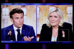 Emmanuel Macron Marine Le Pen débat AFP