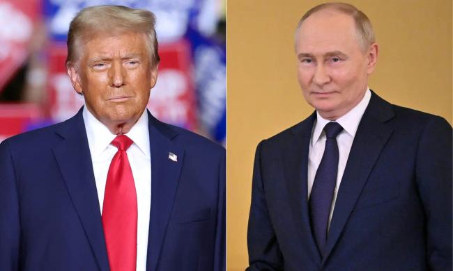 Montage photo de Trump et Poutine. (Image d'illustration)