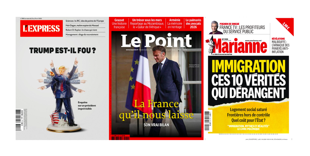 Le Point enfonce Macron et le "n'importe quoi qu'il en coûte", Marianne l'audiovisuel public; Vallaud veut tuer l'économie de marché, Le Maire l'Etat-providence; Grasset/Bolloré, le mauvais roman des intellos; L'immigration, une bataille... de chiffres ?