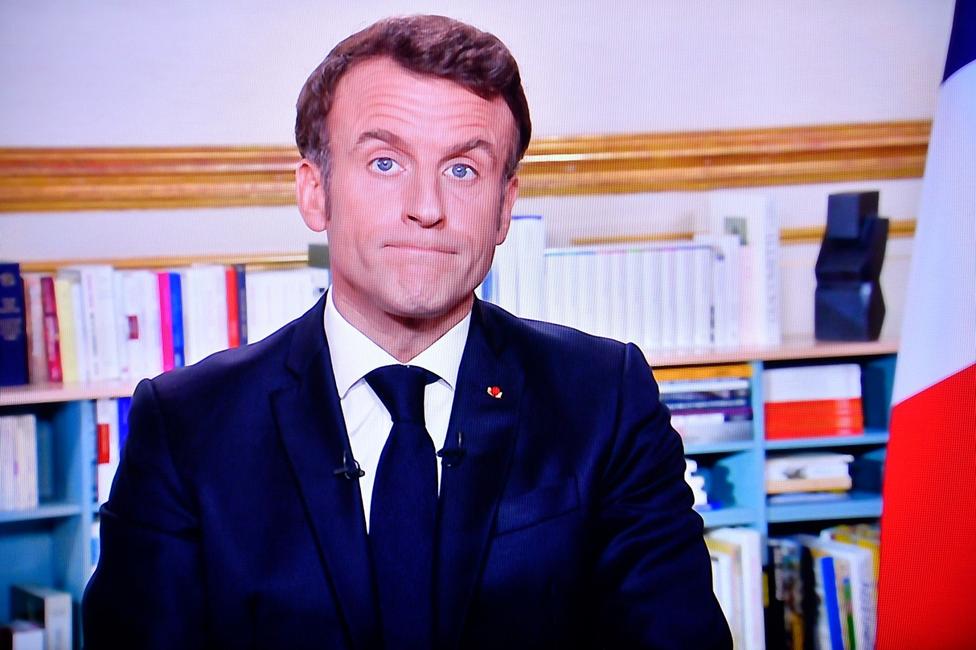 Emmanuel Macron voeux 2023 AFP