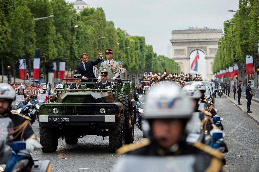 Une vue du défilé du 14 juillet.