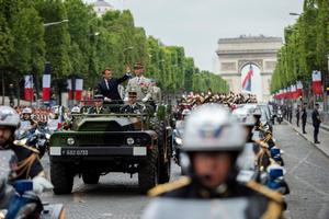 Une vue du défilé du 14 juillet.