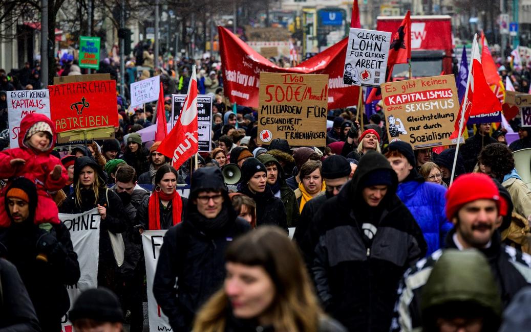 manifestation Allemagne salaires AFP