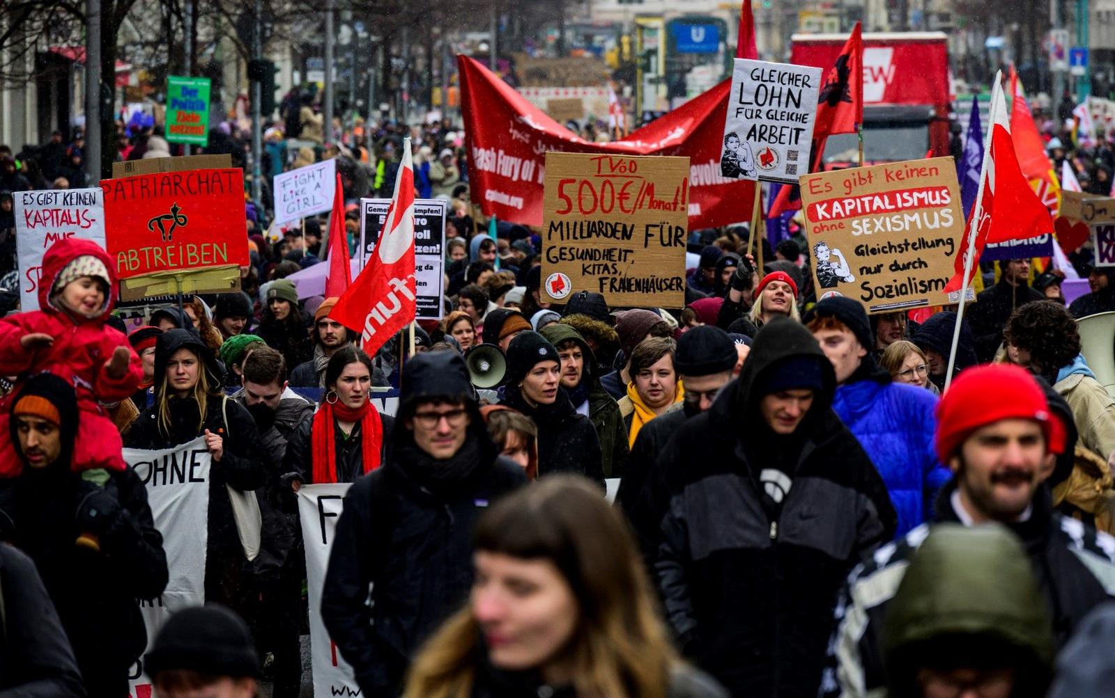 manifestation Allemagne salaires AFP