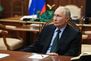 Le président russe Vladimir Poutine au Kremlin.