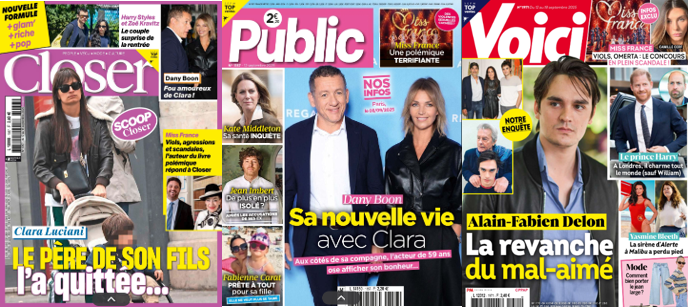 Closer, Public et Voici.