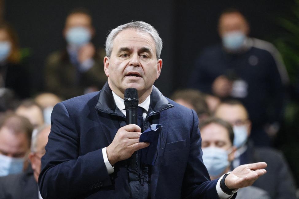 Le président du Conseil régional des Hauts-de-France, Xavier Bertrand, à Liévin, le 2 février 2022
