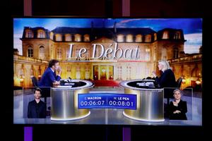 Emmanuel Macron Marine Le Pen débat AFP
