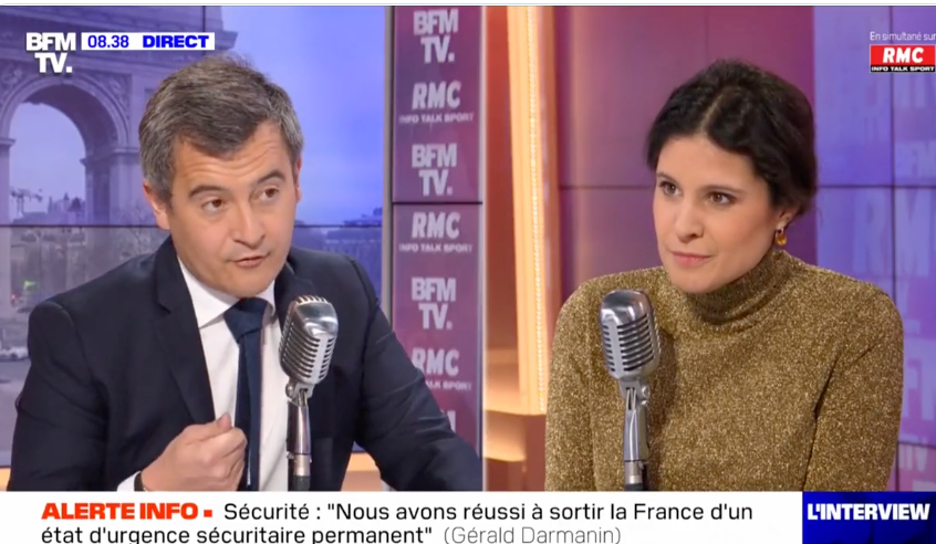 Gérald Darmanin et Apolline de Malherbe