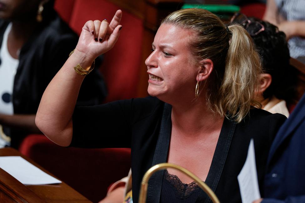 Mathilde Panot, présidente du groupe LFI au Parlement