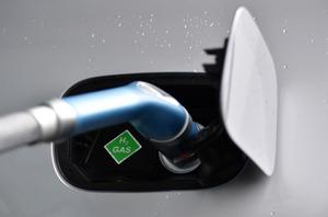 Voiture à hydrogène. (Image d'illustration)