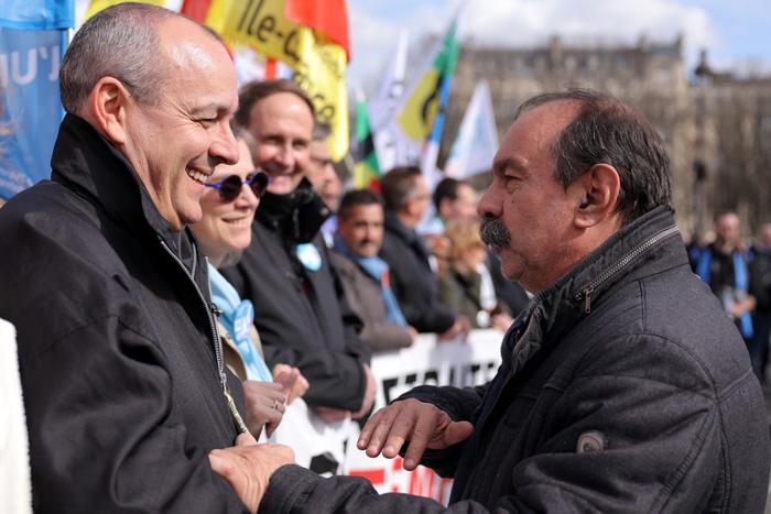 Laurent Berger Philippe Martinez AFP