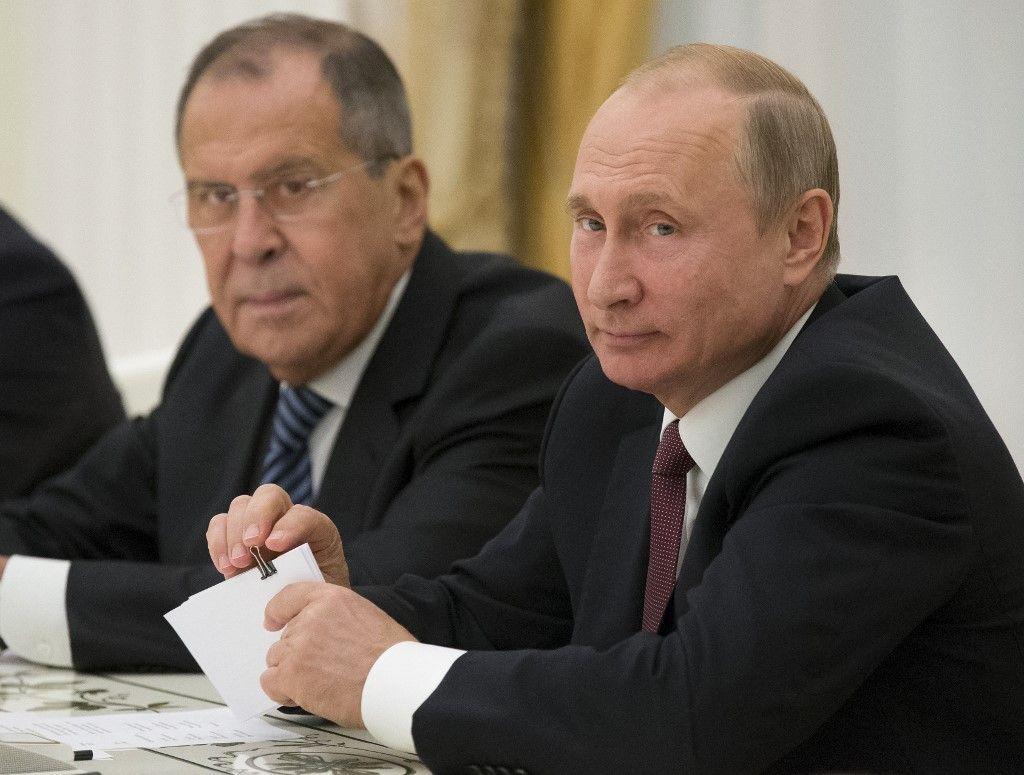 Vladimir Poutine Sergueï Lavrov AFP