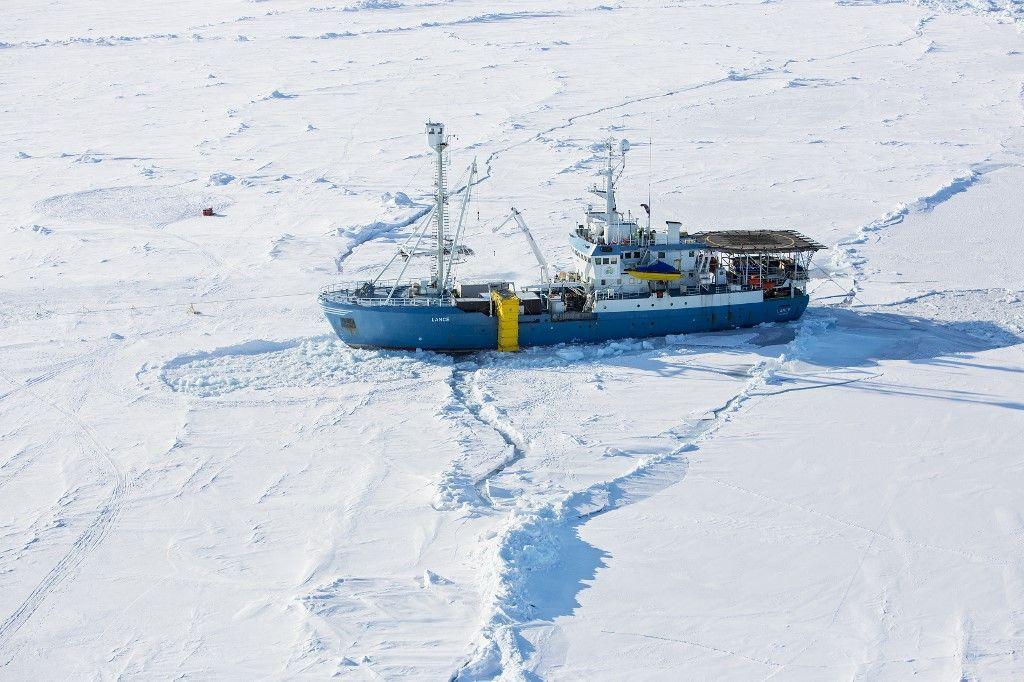 neige température froid navire glace iceberg AFP