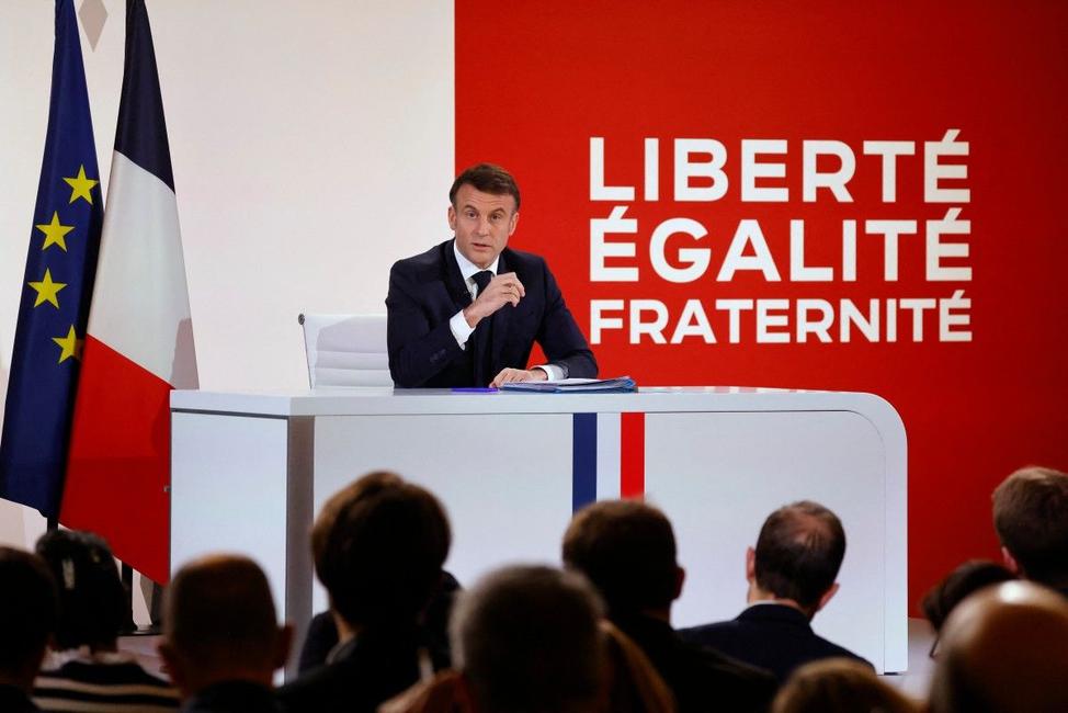 Emmanuel Macron conférence de presse AFP