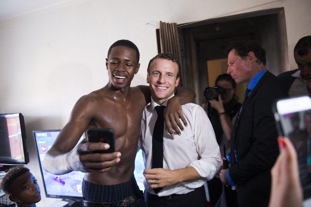 Emmanuel Macron Saint-Martin AFP