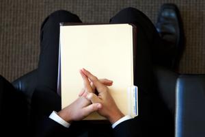 Un candidat lors d'un entretien d'embauche. (Image d'illustration)