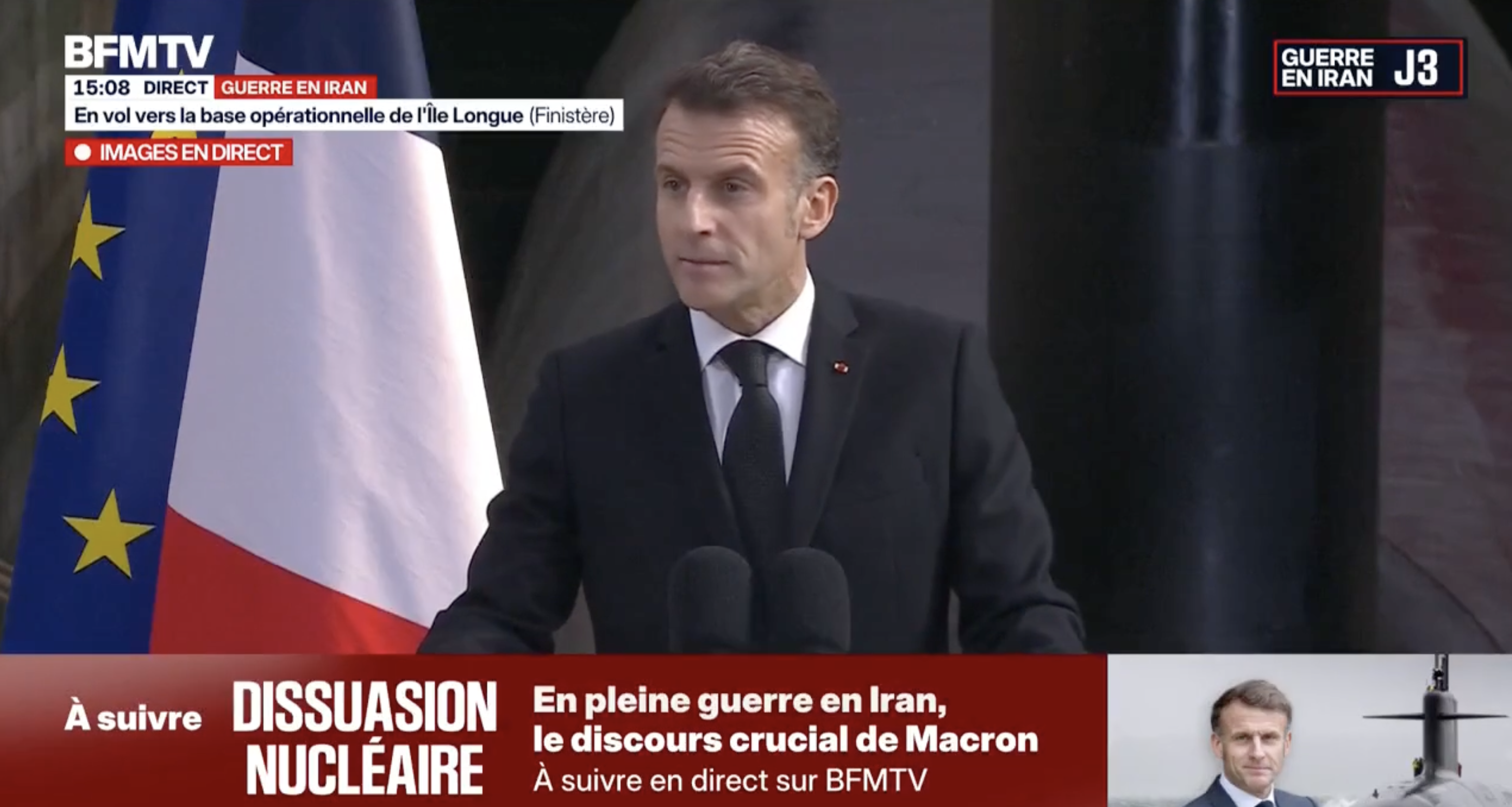 Dissuasion nucléaire : le discours d'Emmanuel Macron en intégralité (et un résumé des points importants)