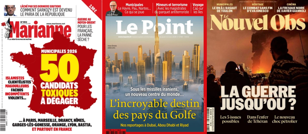 A la Une de vos hebdos cette semaine