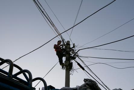 Réseau électrique. (Image d'illustration)