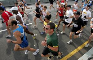 Des marathoniens. (Image d'illustration)