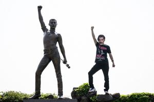 statue Queen Corée AFP