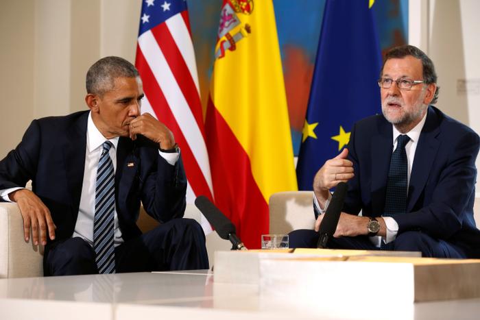 Le Président américain Barack Obama n'avait pas manqué de féliciter le Premier ministre espagnol pour “les progrès économiques réalisés” dans le pays lors de leur rencontre à Madrid (Espagne) le 10 juillet 2016.