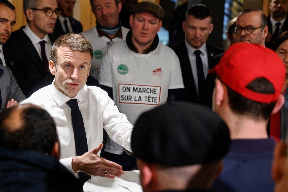 Emmanuel Macron agriculteurs AFP