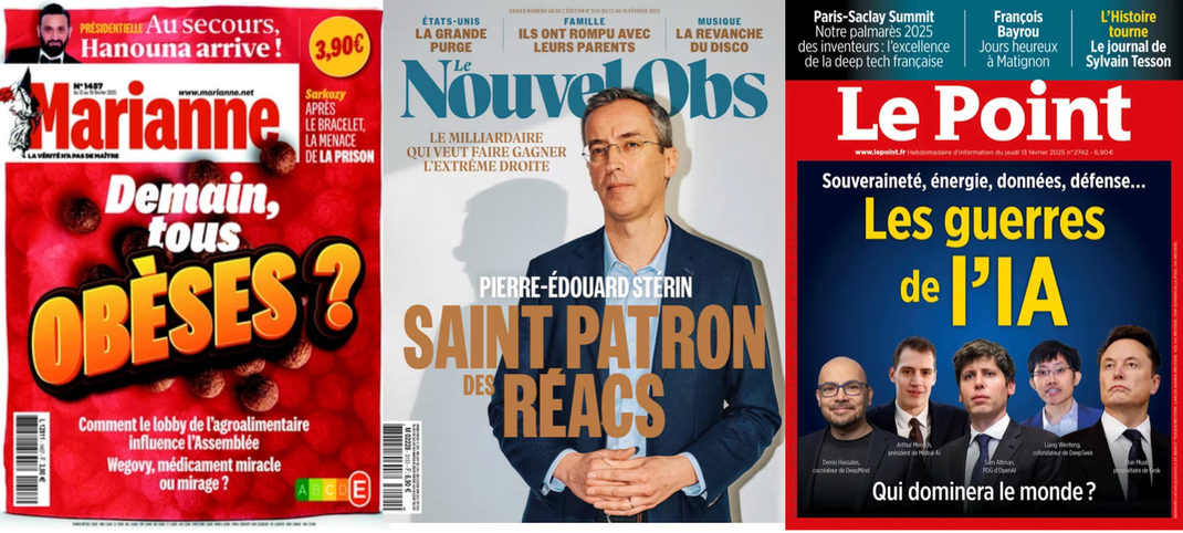 À la Une de vos hebdos cette semaine