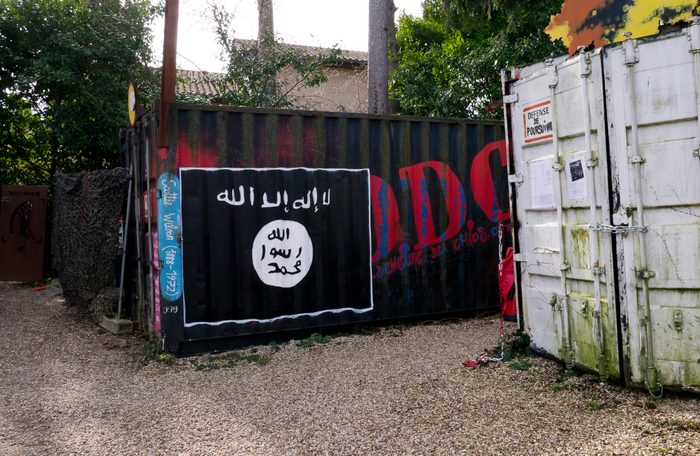 Le drapeau de l'Etat islamique.