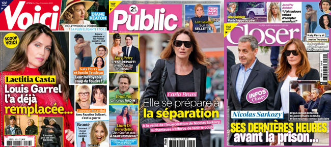 "Voici", "Public" et "Closer".