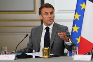 Emmanuel Macron portrait AFP