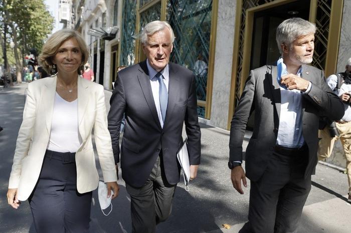 Valérie Pécresse Michel Barnier Laurent Wauquiez - AFP