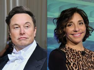 Elon Musk Linda Yaccarino AFP