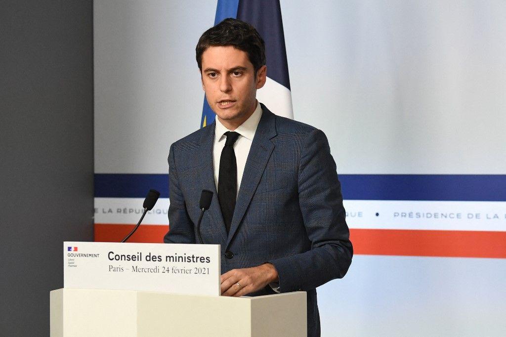 Gabriel Attal porte-parole du gouvernement AFP