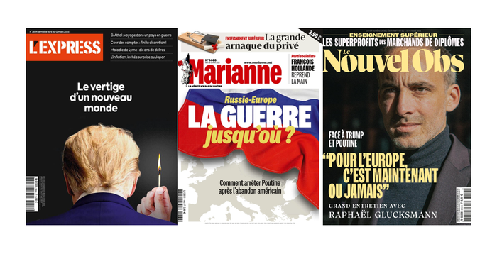 Les unes des hebdos du 6 mars 2025.