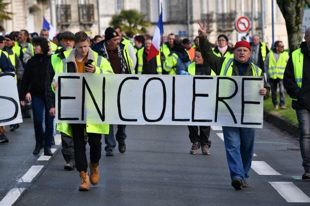 Gilets jaunes colère AFP