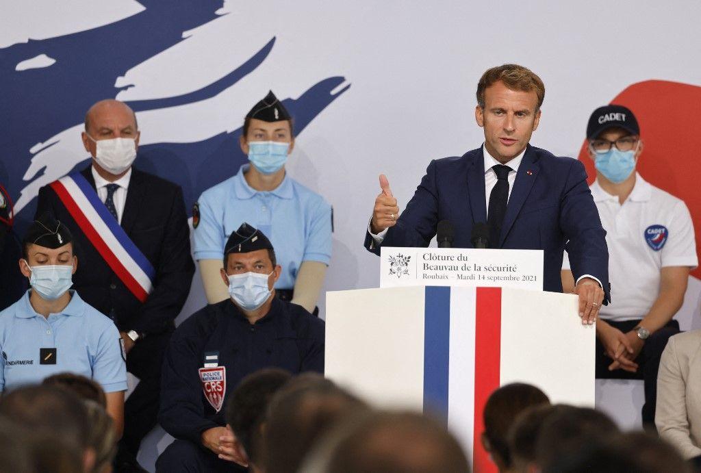 Emmanuel Macron Beauvau de la sécurité AFP