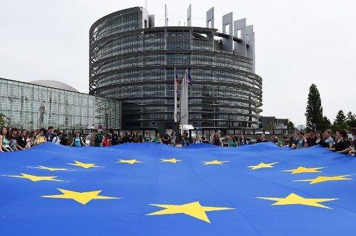 Une vue du Parlement européen.
