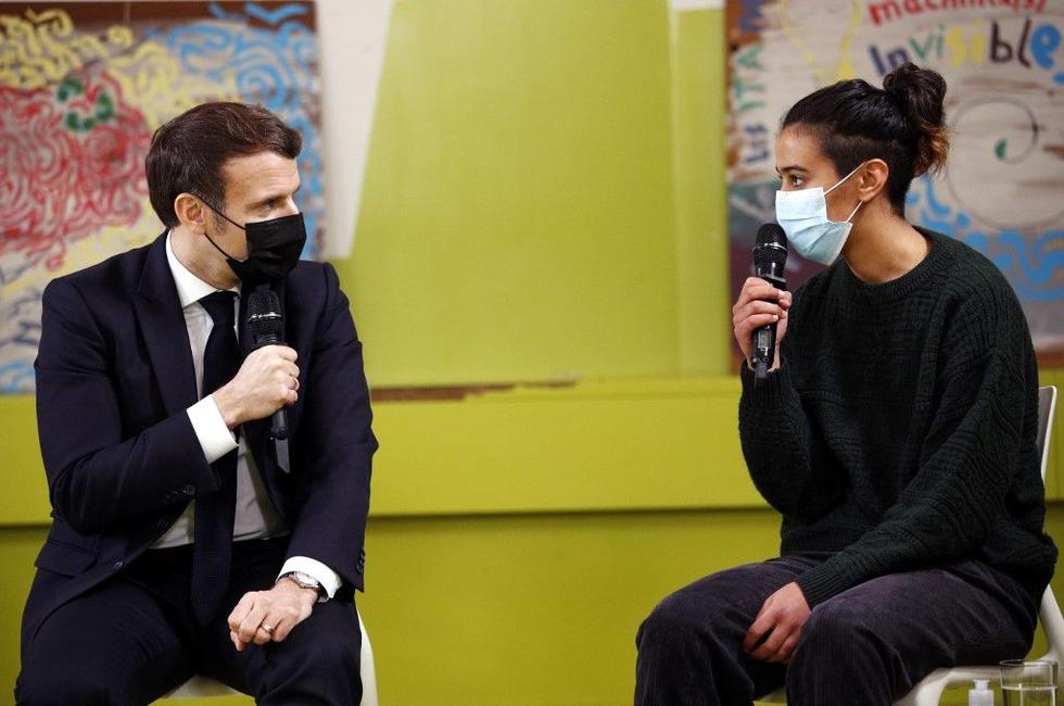 Emmanuel Macron étudiants AFP