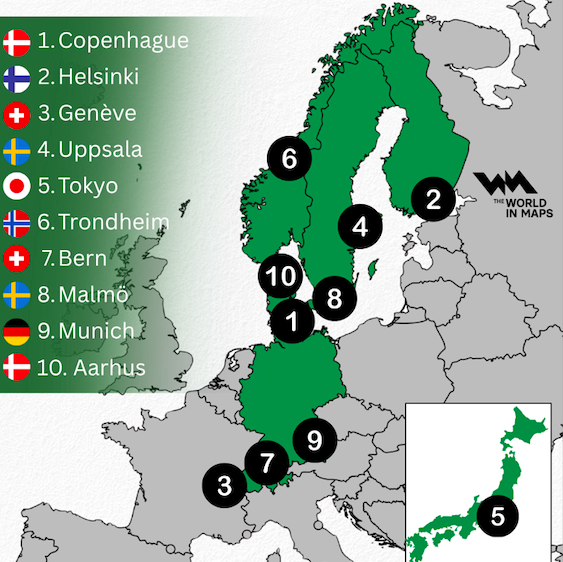 Les villes les plus heureuses du monde en 2026