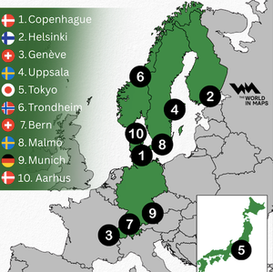  Les villes les plus heureuses du monde en 2026.