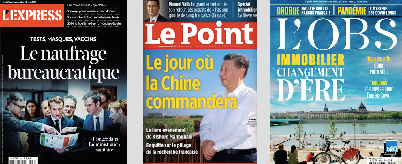 revue de presse des hebdos 18 mars