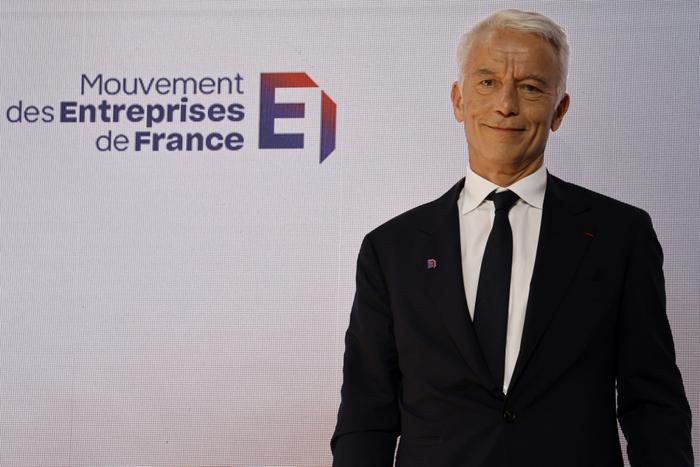 Patrick Martin, le président du Medef, à Meudon le 6 juillet 2023.