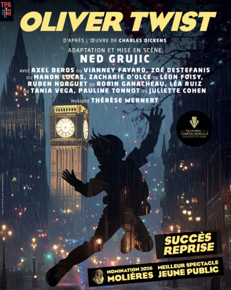 La comédie musicale "Oliver Twist" d’après Charles Dickens est à découvrir au théâtre Le Lucernaire. 